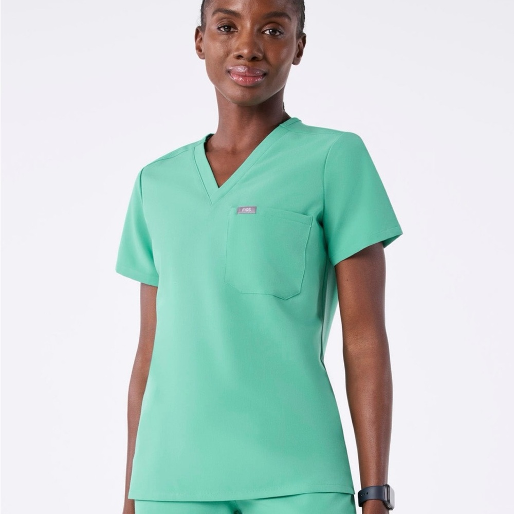 Figs Women's Surgical Green Catarina Scrub Top